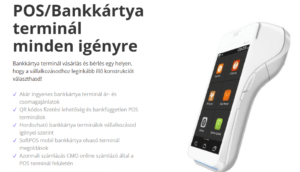 Bankkártya terminál üzemeltetés