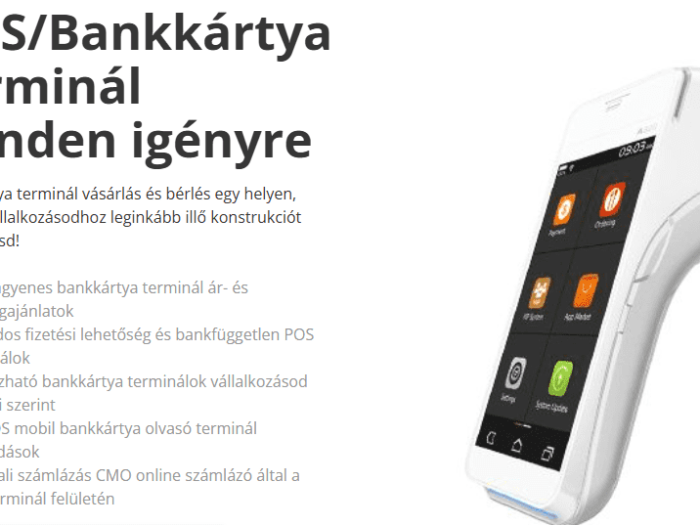 Bankkártya terminál üzemeltetés